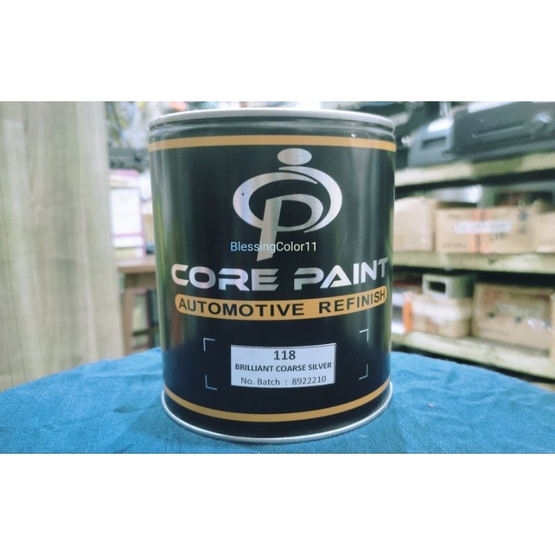 1L Cat Polyurethane (Pu) Core Paint 118 Briliant Coarse Silver | Silver Kasar | Crystal Silver | Sil