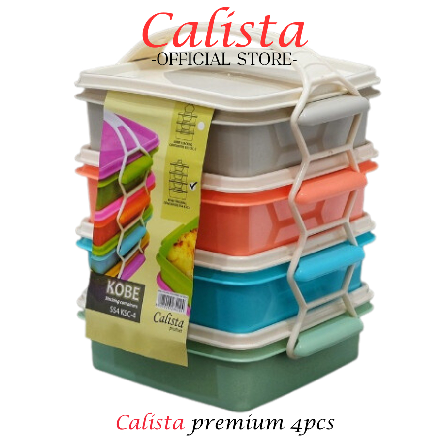 [ CALISTA ] LUNCH BOX RANTANG CALISTA GALAXY PREMIUM SET ISI 4PCS