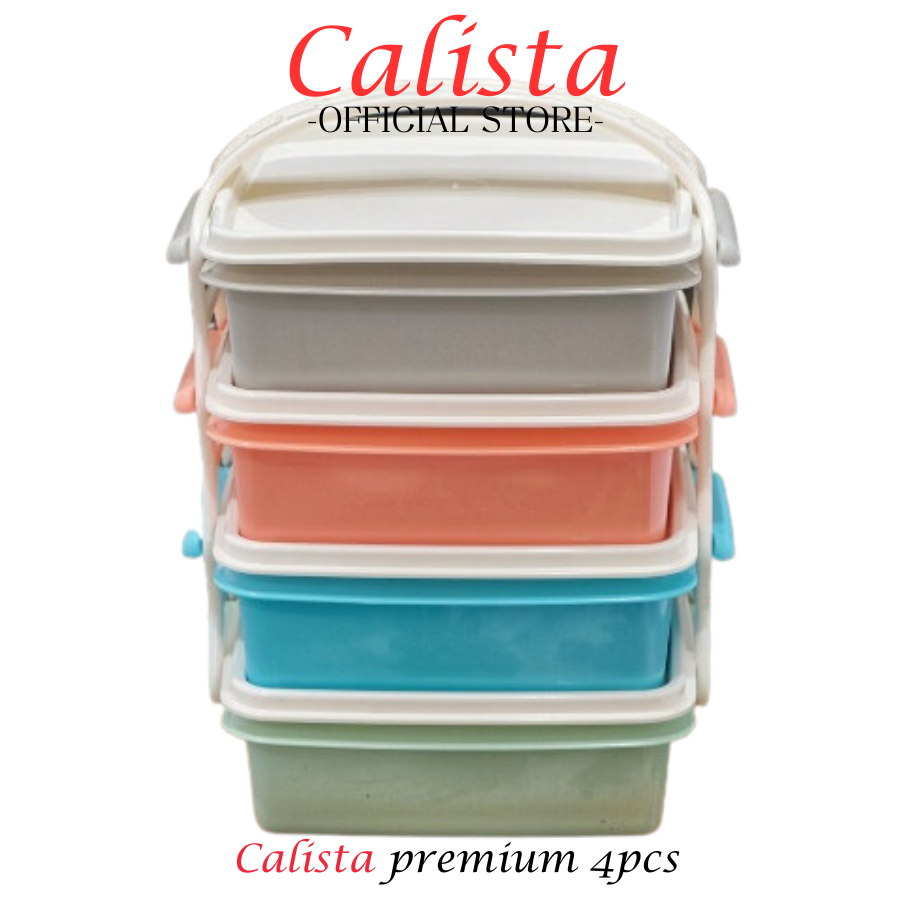 [ CALISTA ] LUNCH BOX RANTANG CALISTA GALAXY PREMIUM SET ISI 4PCS