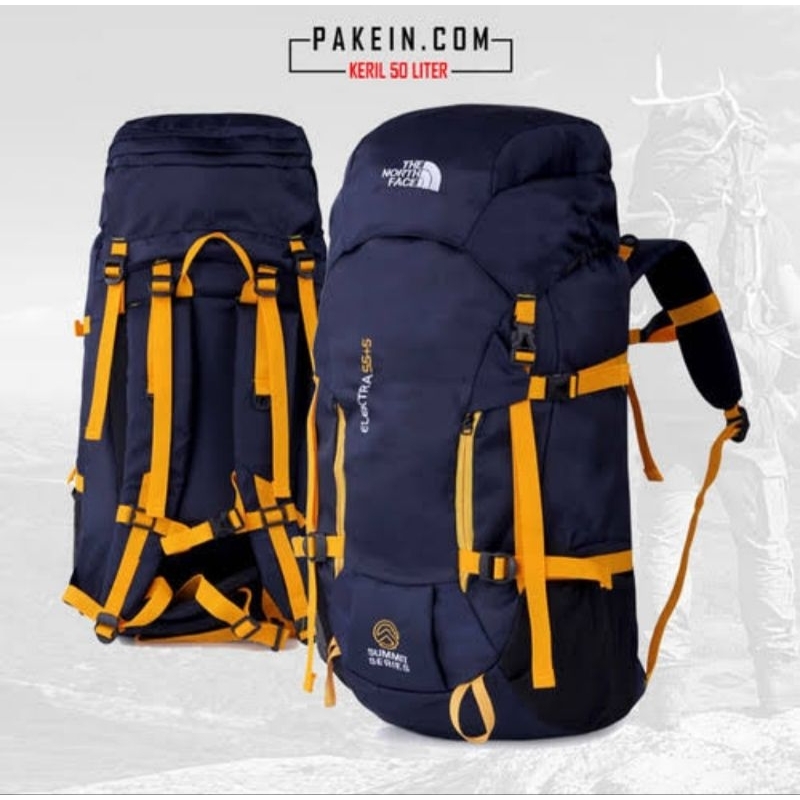 13 pilihan Tas Gunung TNf 50 Liter # Tas Carrier TNF 50 Liter # Tas Hiking # Tas Outdoor 50Liter TNf elextra