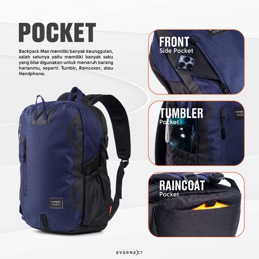 Tas ransel laptop 13 14 15 inch tas punggung sekolah anak SD SMP SMA unisex pria wanita berkualitas backpack kuliah kerja outdoor tas ransel adventure petualang alam backpack travel casual cowok tas ransel jalan jalan mudik pulkam kode BPMAX46