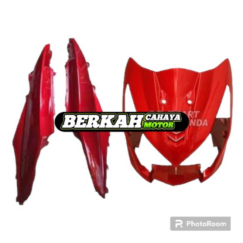 body dan tameng depan beat fi 2013-2016 merah
