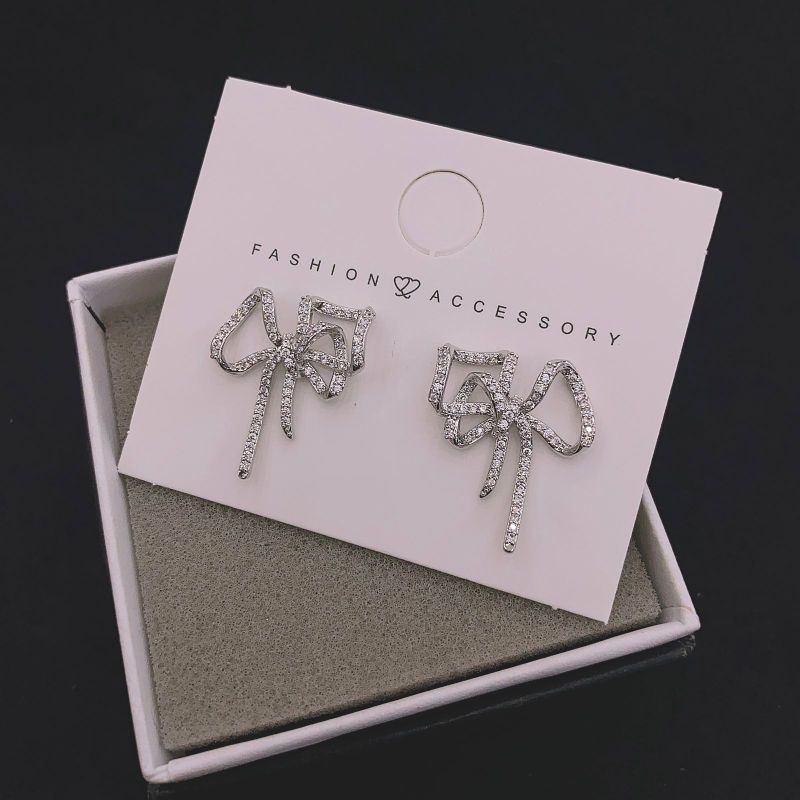 Anting Silver925 Perak mata tanam kilau mirip emas asli Premium Quality Anti Karat anti alergi S69929
