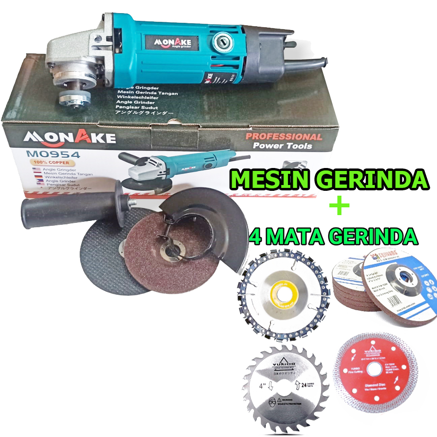 MESIN GERINDA TANGAN 4 INCH MAILTANK SH05 MESIN GURINDA LISTRIK GRINDA &amp; MONAKE BIRU MAKITKA