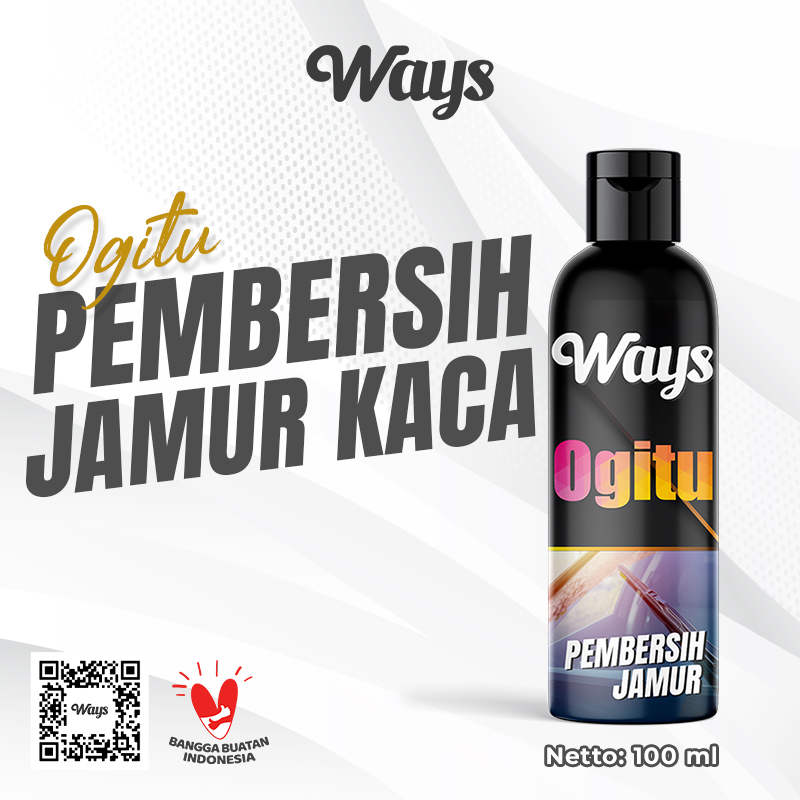 WAYS Obat Pembersih Jamur Kaca Mobil Cairan Penghilang Kerak Car Logo Emblem / Ogitu Waterspot Remover 100ml