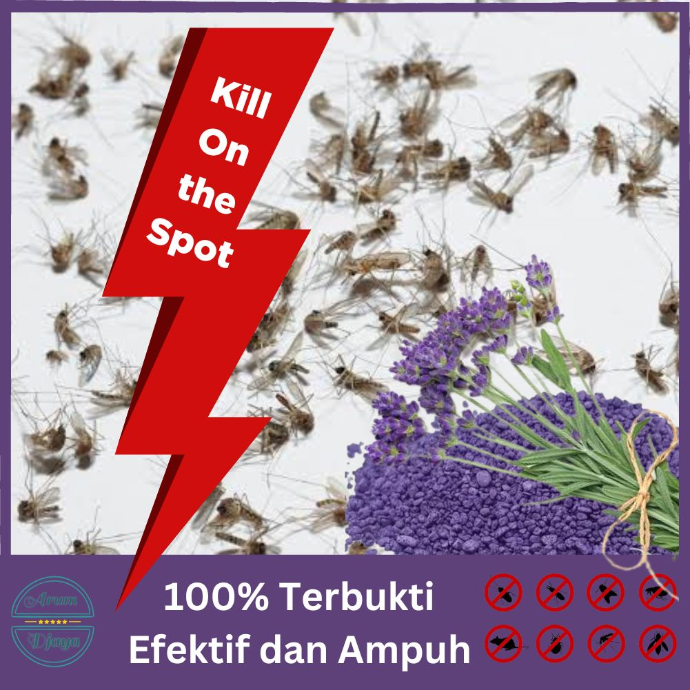 Pasir Anti Nyamuk Refil Lavender Pasir Ajaib Pembasmi Nyamuk Kecoa Lalat Semut 100gr