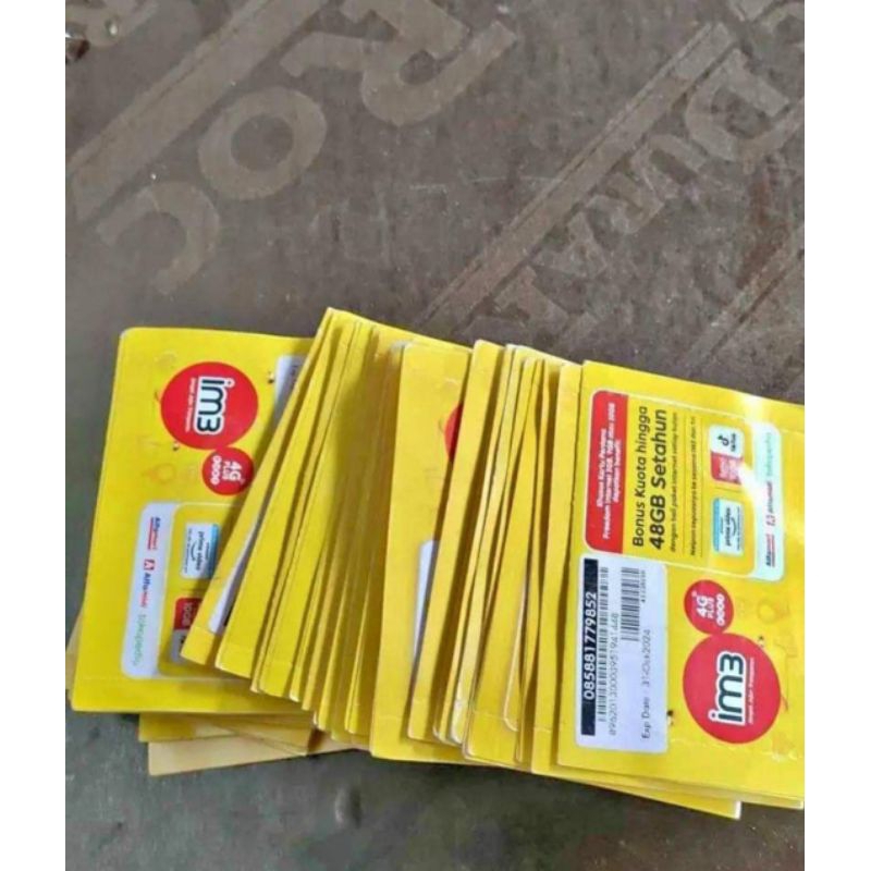 PERDANA IM3 KOSONGAN BISA PERBOX ISI 100 BISA ECER(MINIM 20PCS)..EXP october 2024..(BISA NASIONAL)