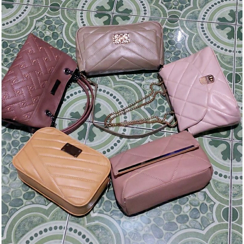 Paket usaha tas wanita selempang dompet sling bag