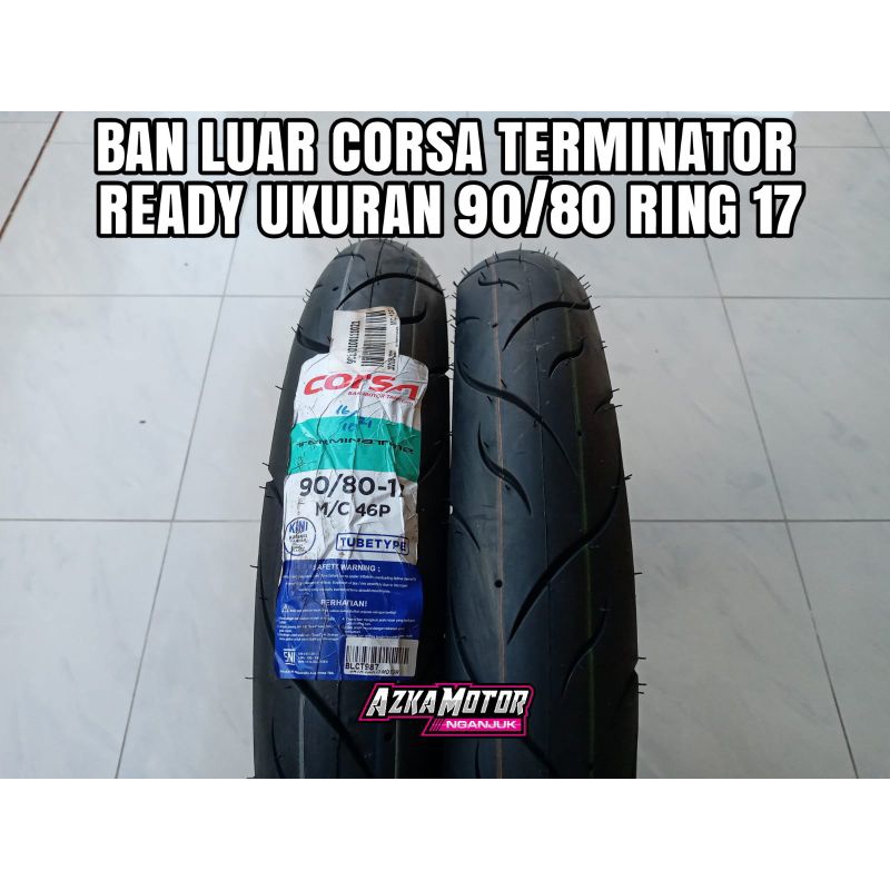 Ban luar Corsa Terminator 90/80-17 tubetype