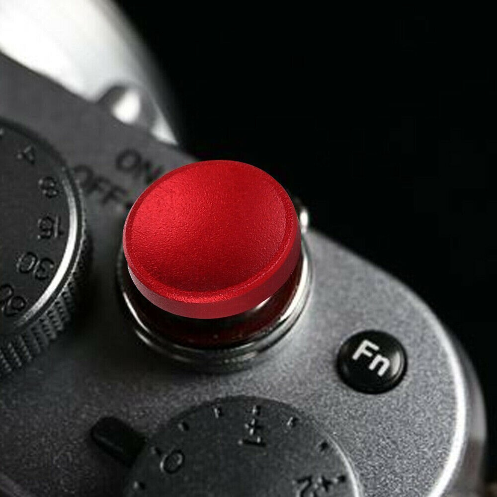 Soft Shutter Release Button Hitam/Merah for Fuji, Leica, Minolta, etc NSKR