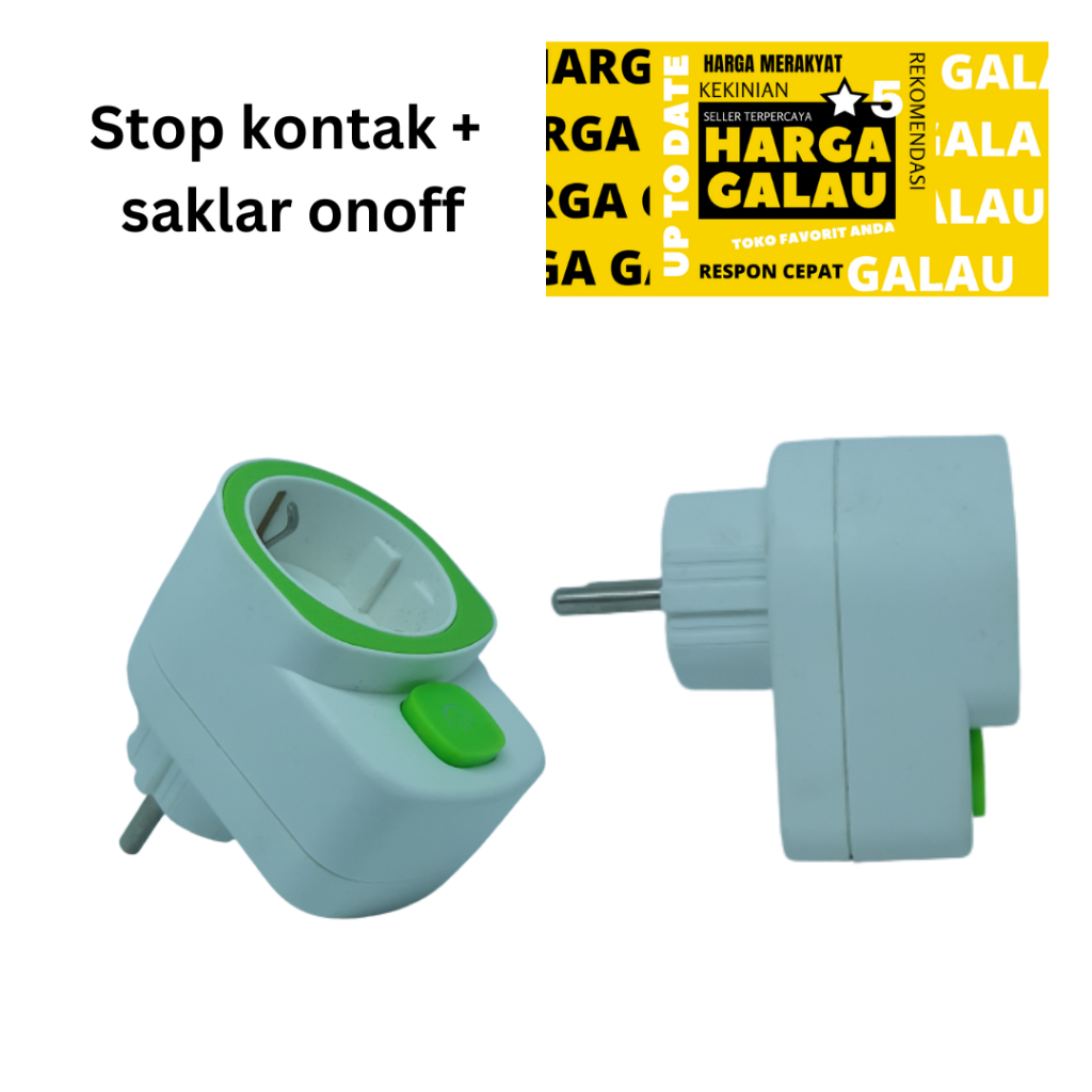 Stop kontak + saklar onoff + led indikator sudah SNI | sambungan lubang listrik arde dengan switch power