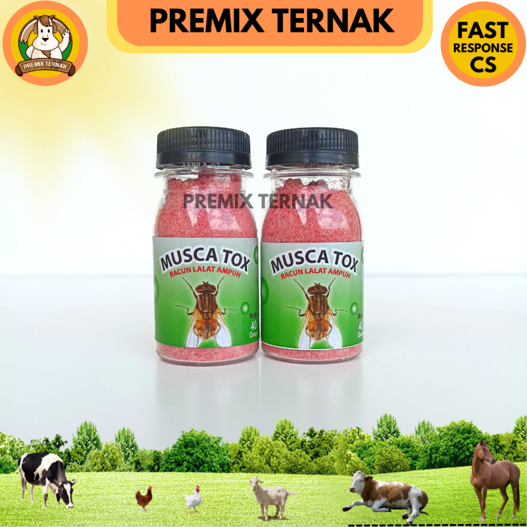 MUSCA TOX 40 GR - RACUN LALAT AMPUH - OBAT PEMBASMI LALAT - LEBIH EKONOMIS