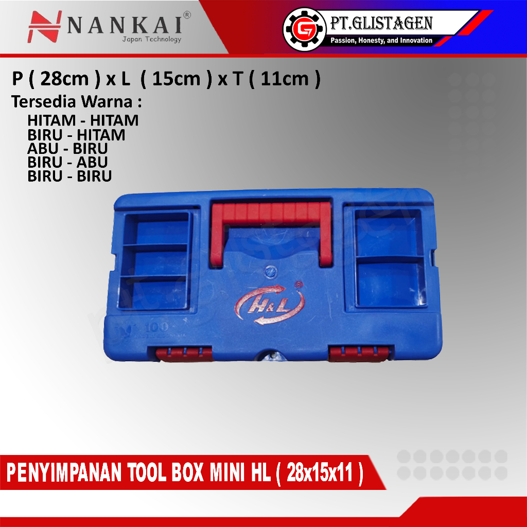 HL Tool Box Mini 12&quot; inch  / Mini Tool Box HL 12&quot;in / Toolbox Mini HL