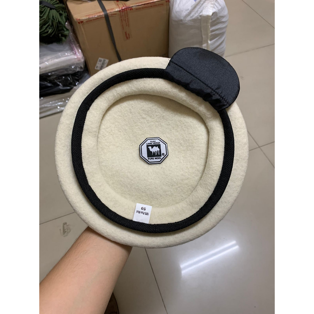 Topi Baret FKPPI / Putih, Camel Asli Cap Onta Hitam