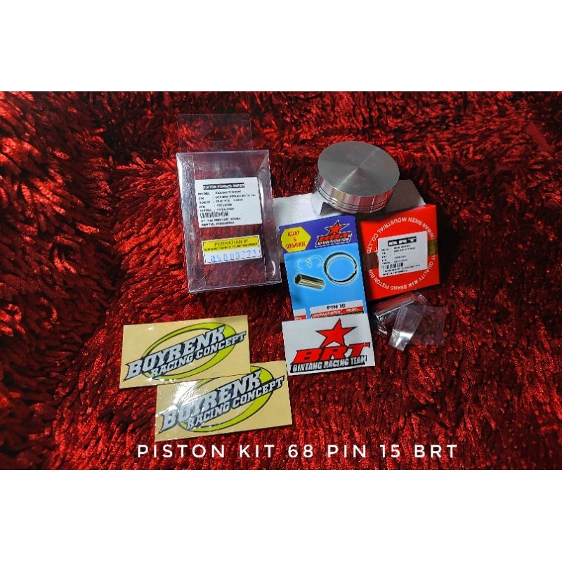 PISTON KIT BRT 68 PIN 15 FORGET - BOYRENK RACING CONCEPT