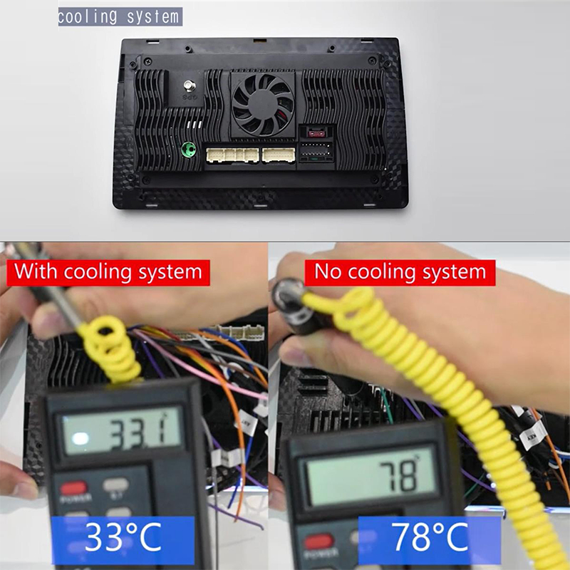 【with cooling system】Head Unit Android 12 Navigasi 4 + 32g Layar Ips 7 / 9 / 10 