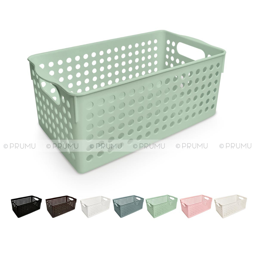 Keranjang Serbaguna - Keranjang Plastik - Kotak Penyimpanan - Box Organizer - Keranjang Penyimpanan - Kotak Serbaguna - Garnet