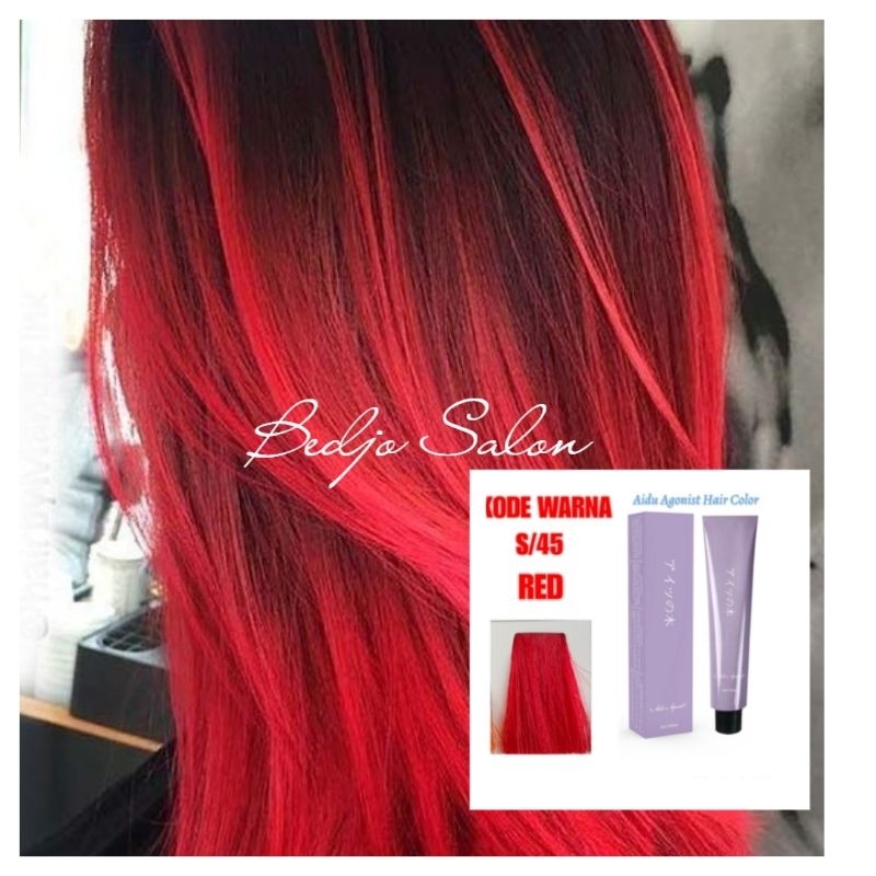 Cat Rambut AIDU AGONIST warna Red S/45