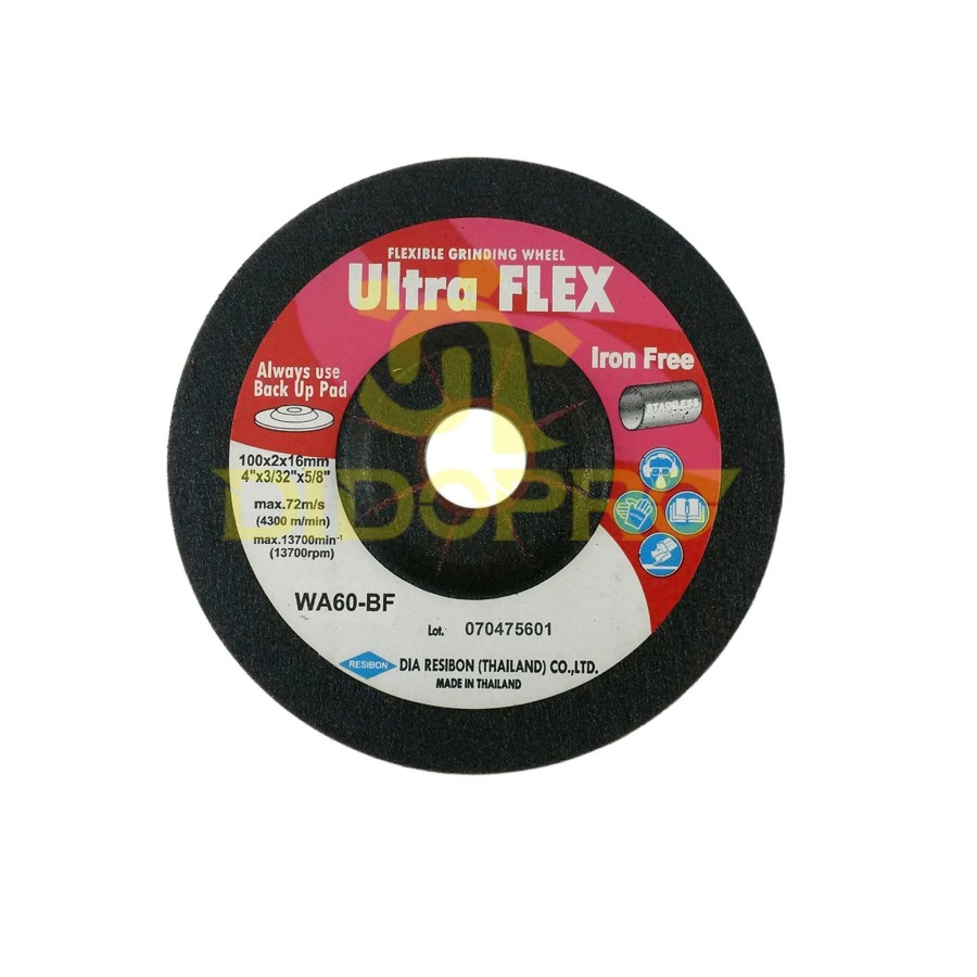 Batu Gerinda Flexible Ultraflex Wa60 BF 4 inch