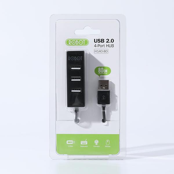 ROBOT H140-80 4 Ports USB HUB 80cm - Garansi Resmi 1 Tahun