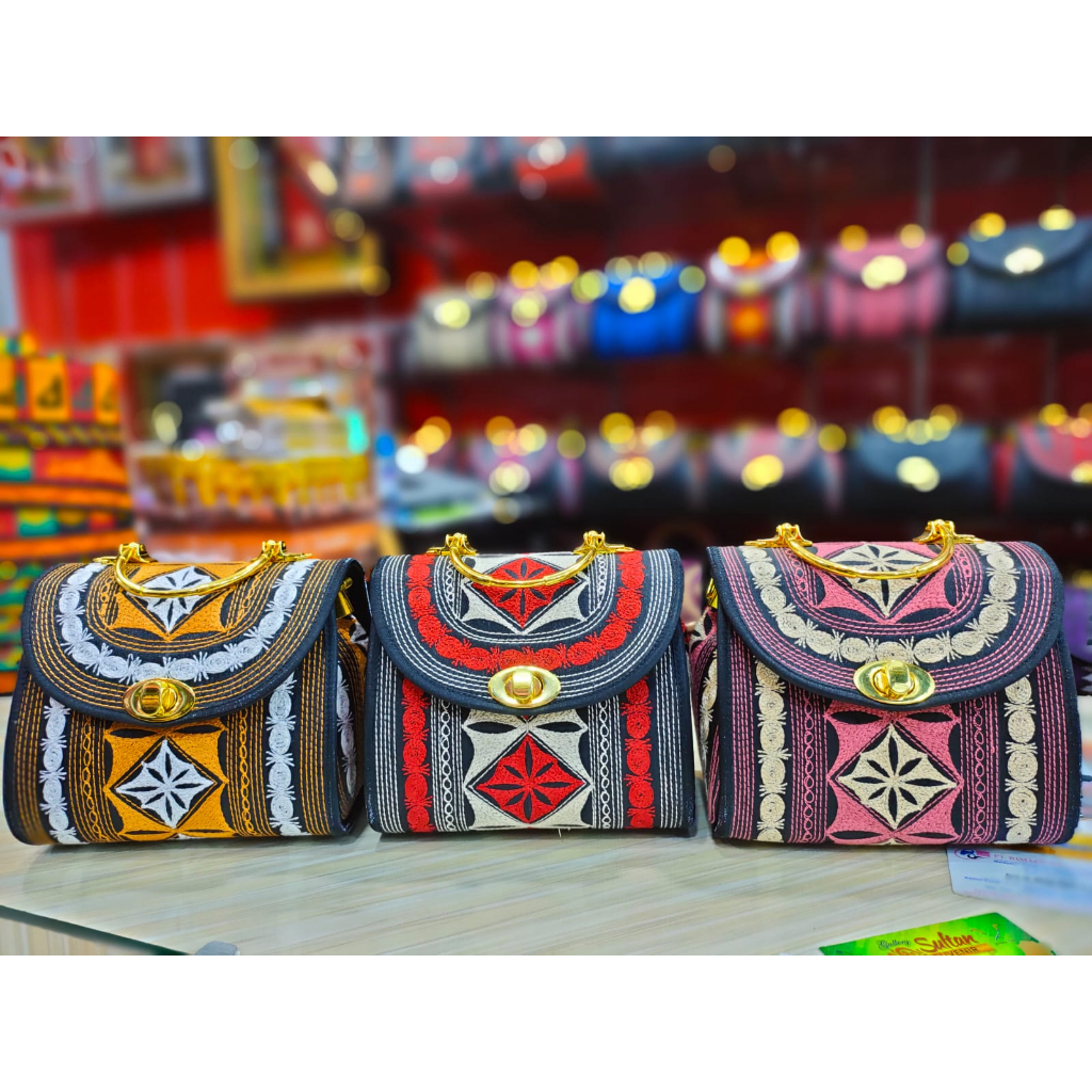 Tas Aceh Unik Italy/Tas Slempang Wanita Bordir Aceh