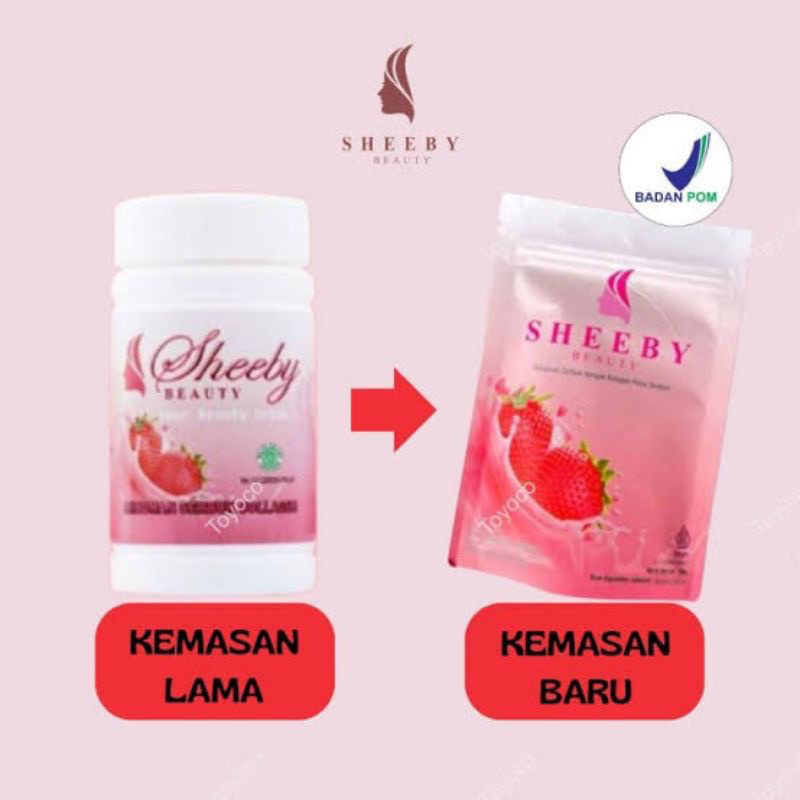 SHEEBY BEAUTY COLLAGEN MINUMAN SERBUK KEMASAAN BARU 50 GRAM ORI BPOM