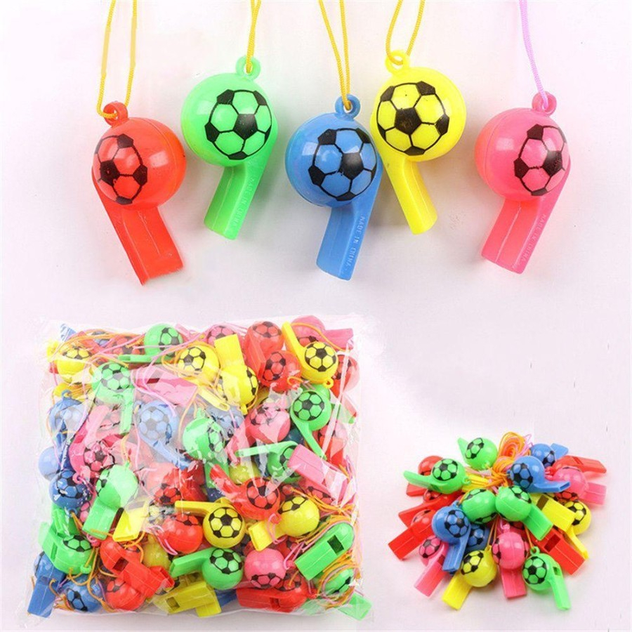 [100 Pcs] Peluit Mainan Anak / Pluit Bola Anak / Mainan Peluit Warna Warni / Festival Wistle