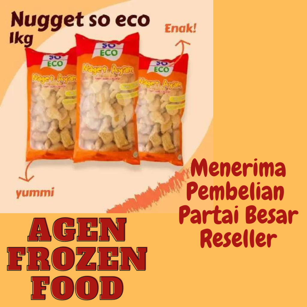 

So Eco Nuget Ayam 1kg / So Eco Chicken Nugget | Harga Terjangkau | Nagget Enak So Eco