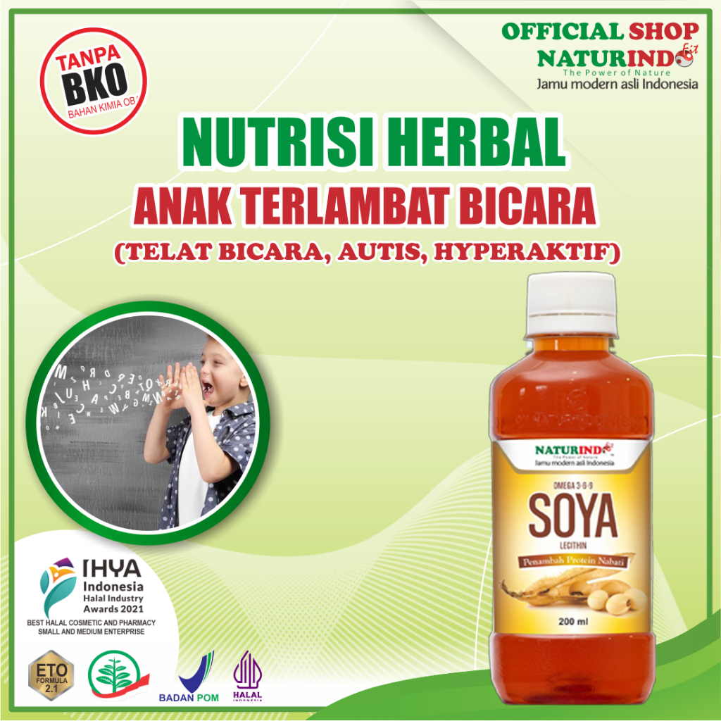VITAMIN ANAK PENAMBAH NAFSU MAKAN BAYI SOYA NUTRISI SPEECH DELAY ANAK TERLAMBAT BICARA OBAT ANAK TEL