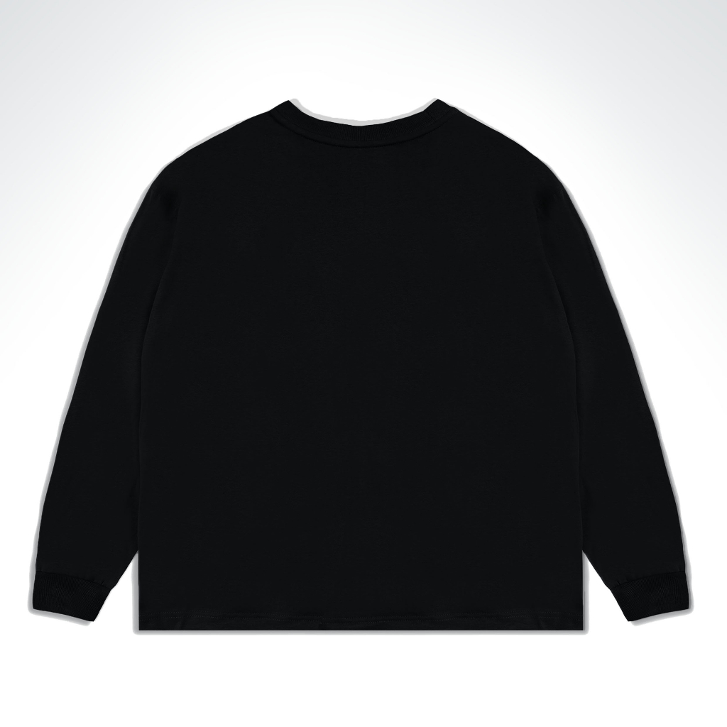 Orca Oversized Long Tees Pocket Black