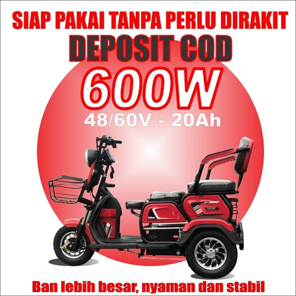 DP SKUTER PREMIUM RODA 3 UNTUK COD !!