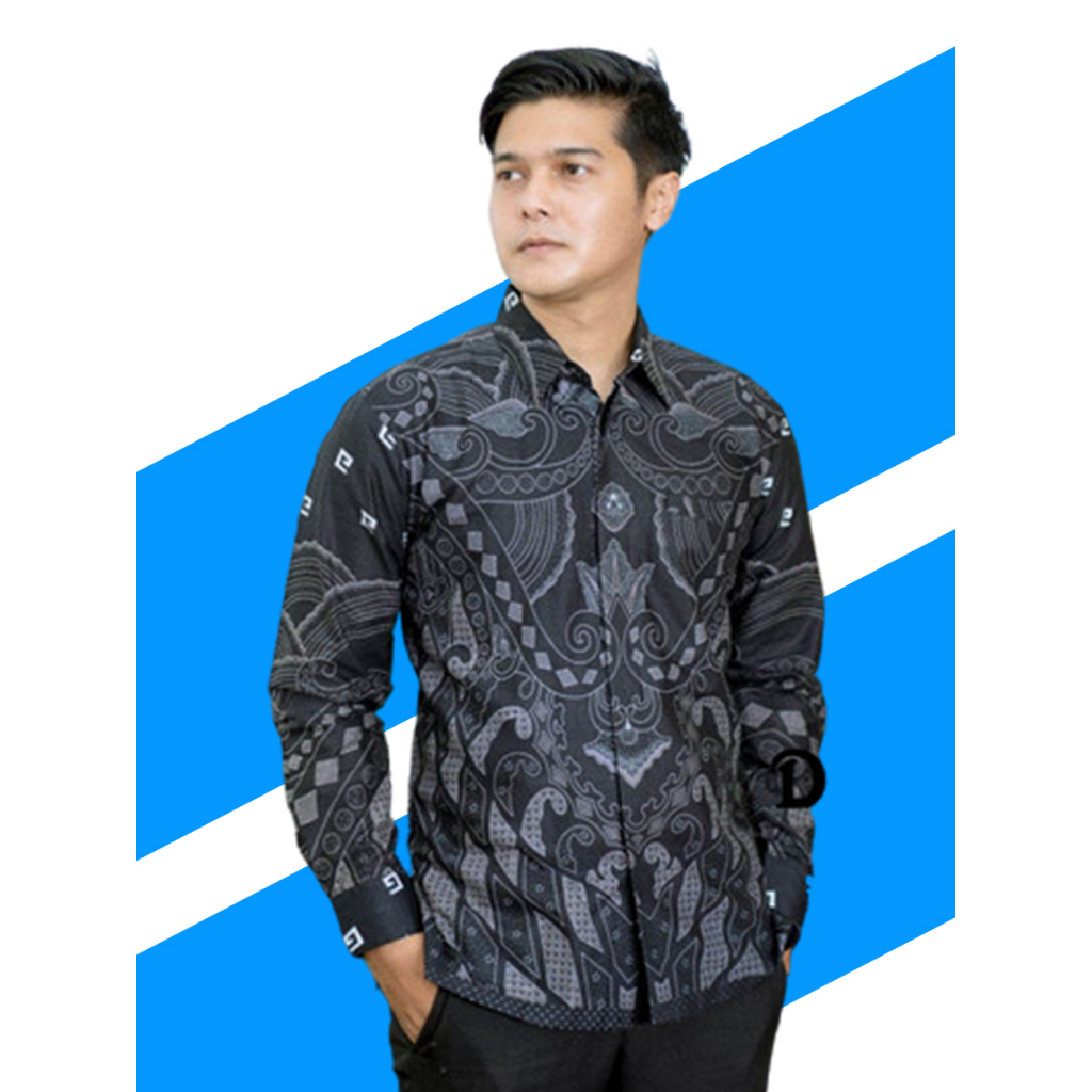 Batik Nadhif - Kemeja jumbo Batik Pria Lengan Panjang Motif G Kecil Size M L XL XXL 3XL 4XL 5XL 6XL 7XL 8XL 9X 10XL