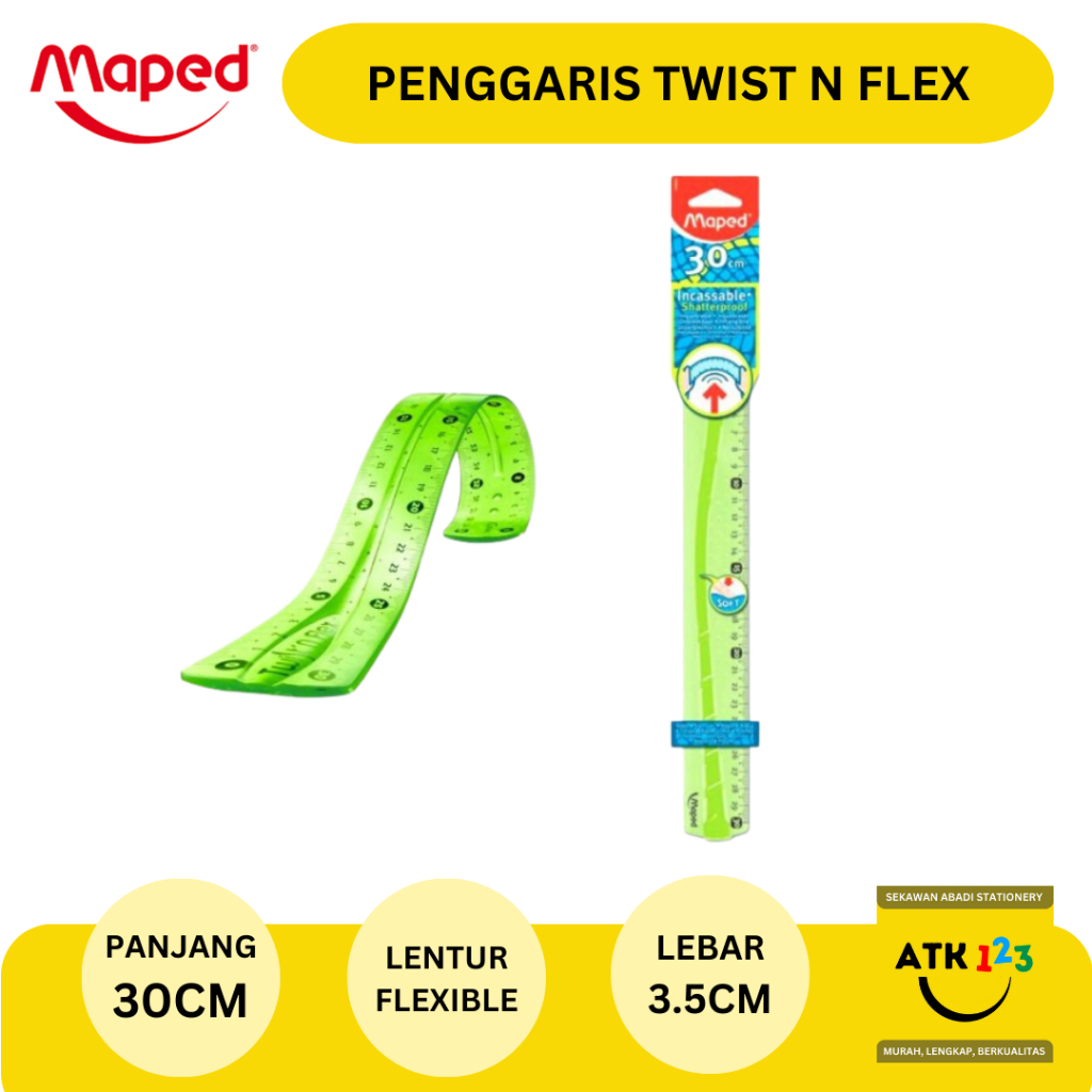 Penggaris / Ruler Twist n Flex 30cm Maped