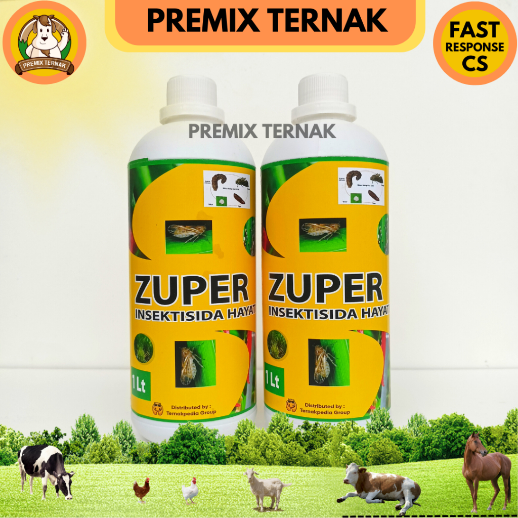 ZUPER CAIR 1 Liter - Insektisida Organik Alami - Mirip Beve Z 1 Liter - Insektisida Hayati - Pembasmi hama pertanian