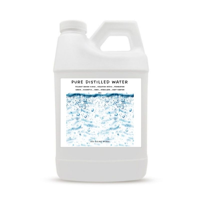 Aquadest air suling murni (H2O) 500 ml