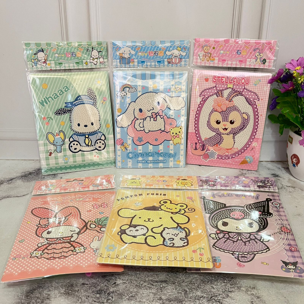 Mainan Kreativitas SANRIO manik-manik susun DIY 6 Variant harga Murah / Mainan Manik Tempel Anak LD-ZSH514 imut lucu unik Stationary Fancy kekinian Favorit anak best Quality