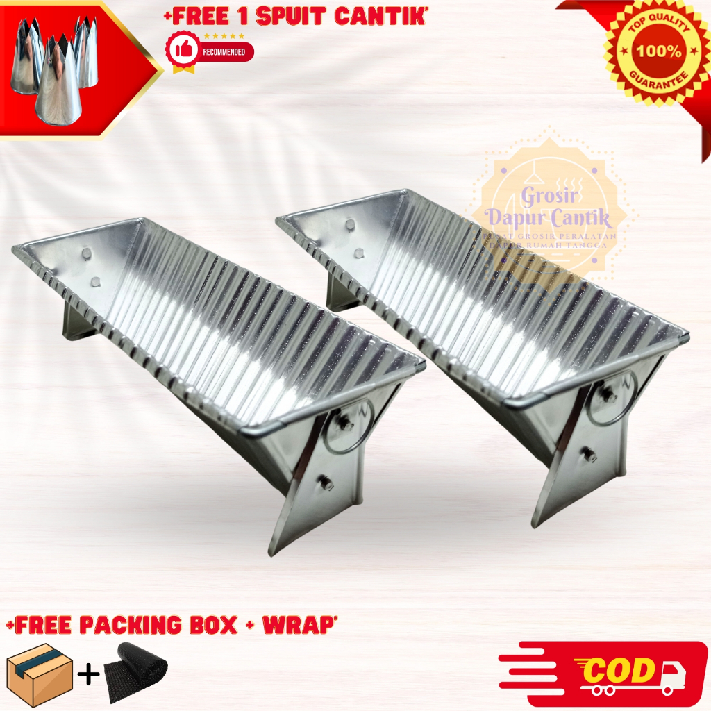 Loyang Bolu Semangka / Cetakan Kue Konat / Cetakan Puding Konat / Cetakan Puding Semangka Motif Segi