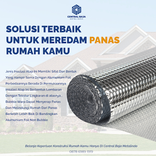 alumunium foil bubble peredam panas