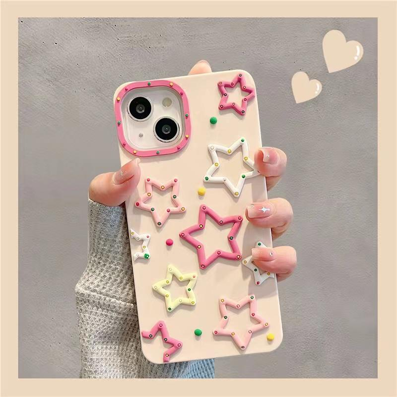 Soft Case Motif Bintang Lucu untuk Iphone X XR XS 11 12 13 14
