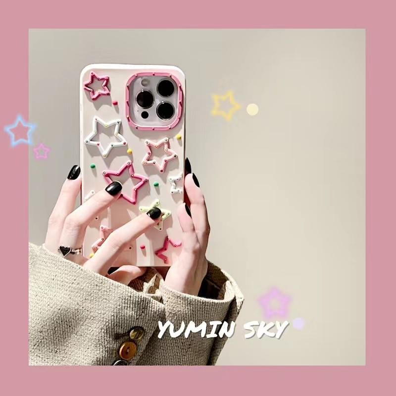 Soft Case Motif Bintang Lucu untuk Iphone X XR XS 11 12 13 14