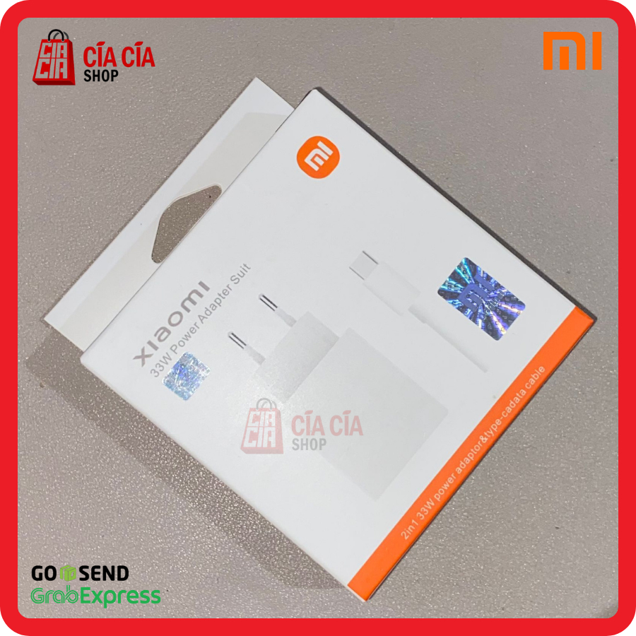 Charger Xiaomi 33W Turbo Charge 33 Watt Type C Xiaomi Turbo Charging Mi10 Poco F2 Redmi Note 9 10 Pro