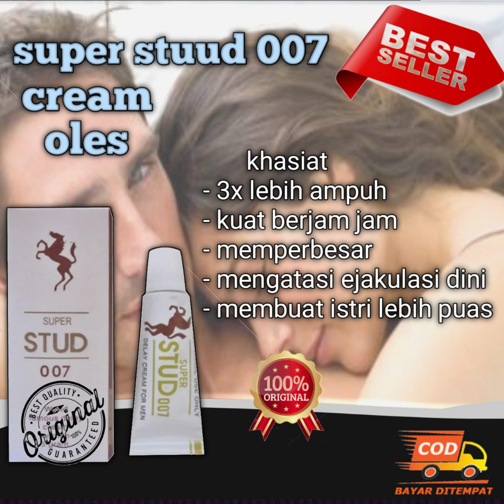 STUD 007 Cream Original herbal oles anti ejakulasi dini