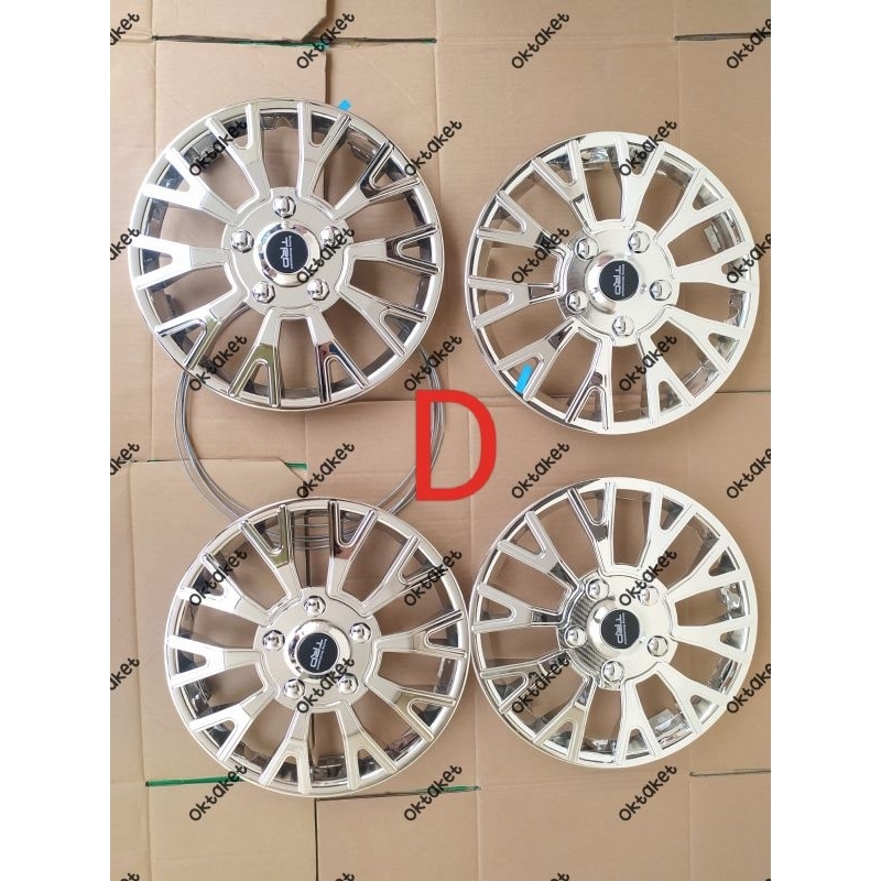 Dop velg ring 13 &amp; 14 Full CHrome  mobil universal calya sigra Avanza Xenia Agya Ayla Gran Max Luxio Kijang Vios Carry