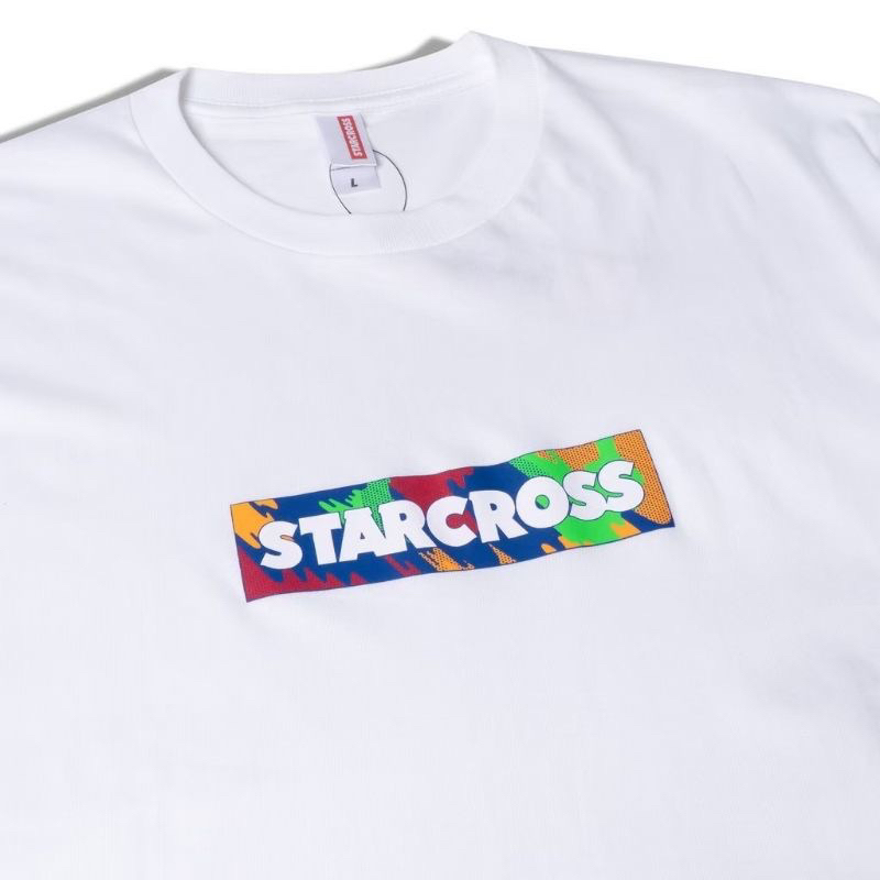 T-SHIRT KAOS STARCROSS PUTIH LOGO BOX 07 - KAOS PUTIH STARCROSS WHITE BOX LOGO / T-SHIRT STARCROSS P