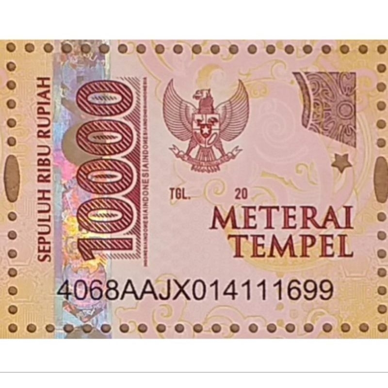

Materai 10000 Asli