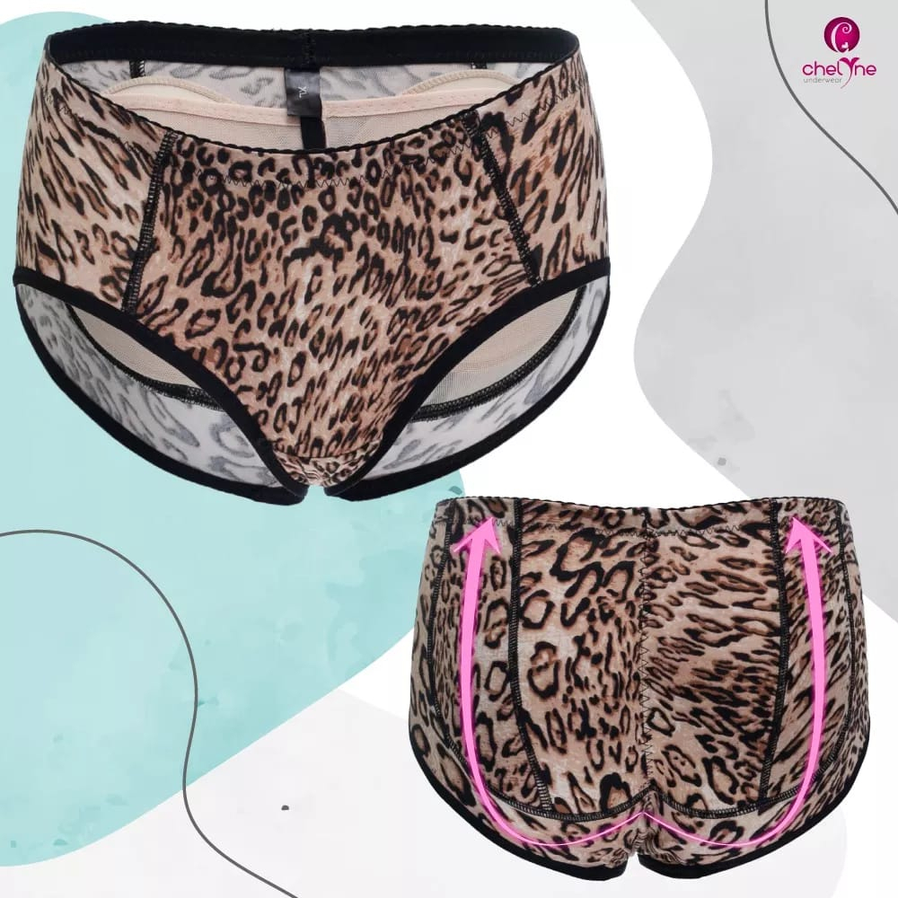 CD Busa Wanita Motif Leopard Busa Pantat Bahan Polyester Nyman Dipakai Bisa COD