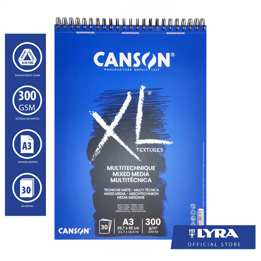 

Canson XL Mix Media A3 30 Sheets