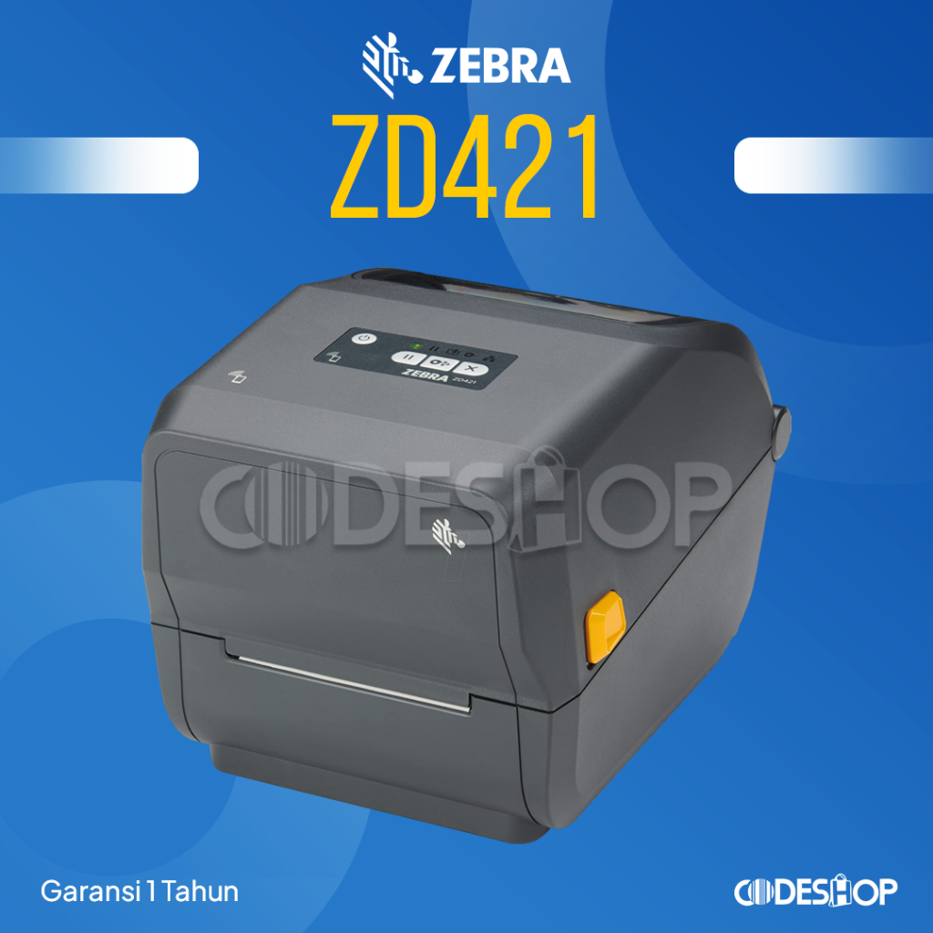 Printer Barcode ZEBRA ZD421 203 DPI Cetak Stiker Label &amp; Resi