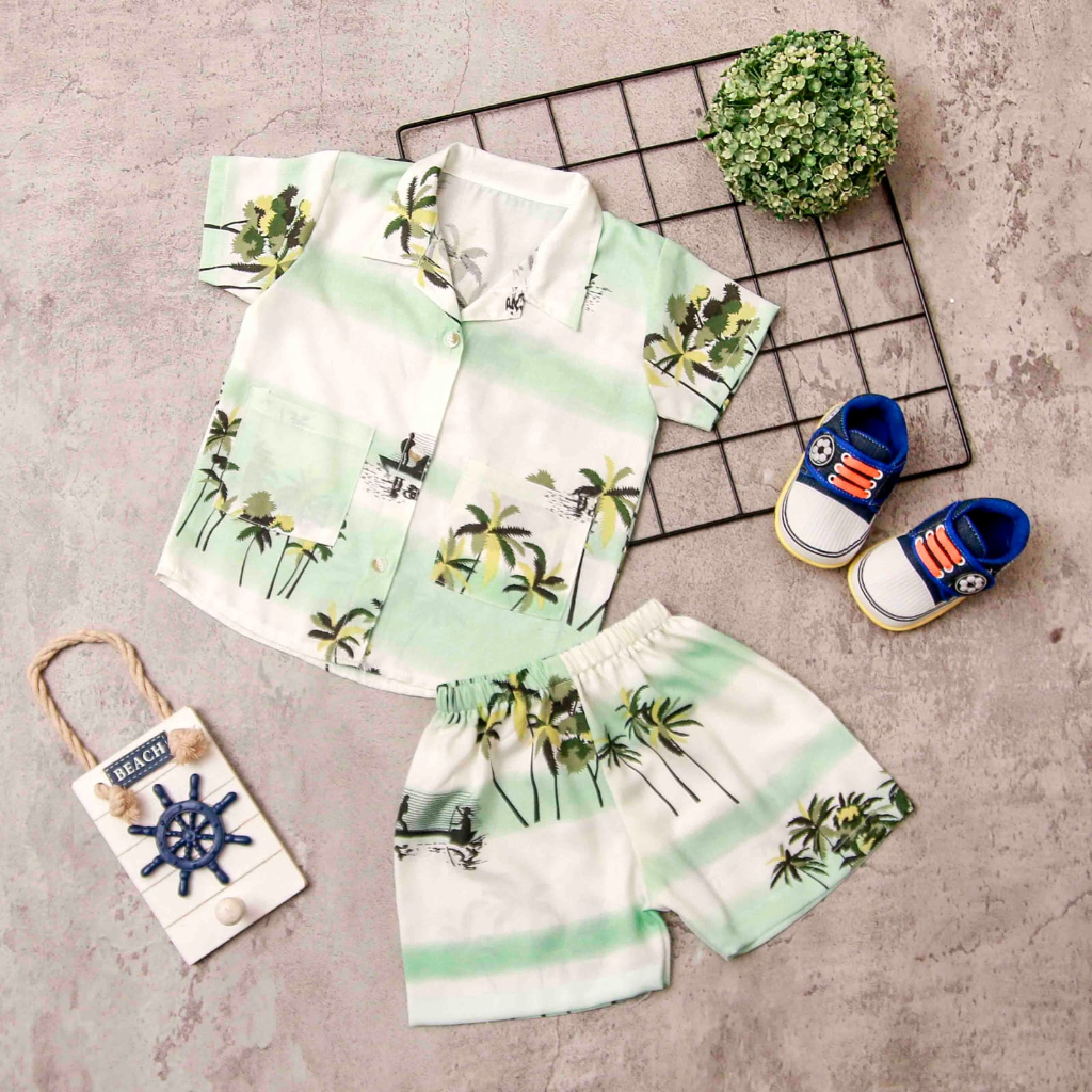 Jikialiang - SETELAN BAJU ANAK LAKI-LAKI BAHAN RAYON USIA 1-9 TAHUN