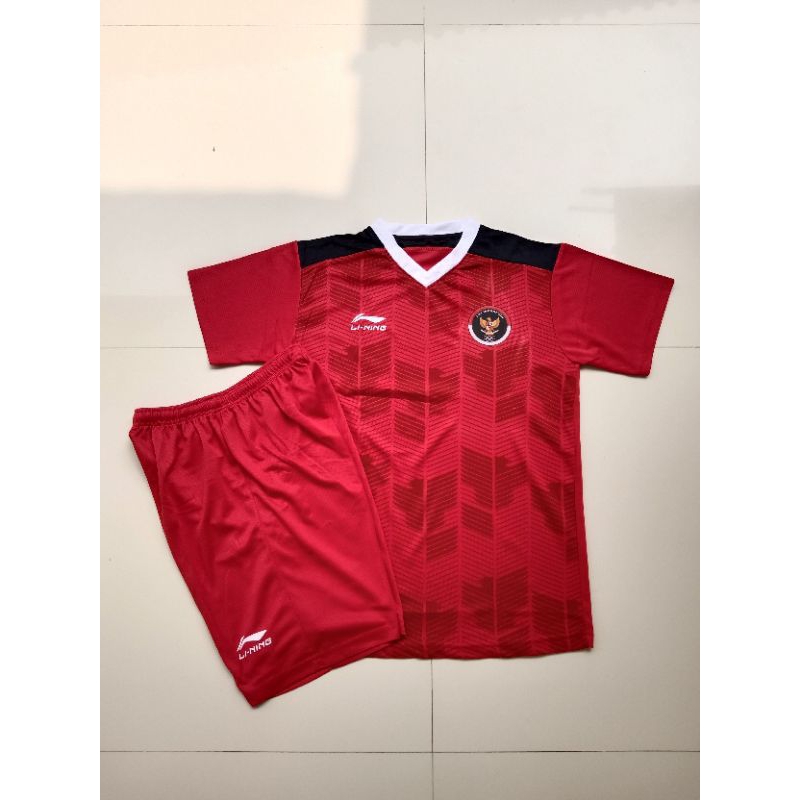 Jersey timnas Indonesia sea games 2023 kaos bola futsal volly size hingga xxl